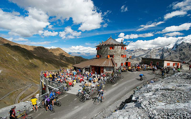 Radtour Stilfserjoch-Straße - Tibet Hütte